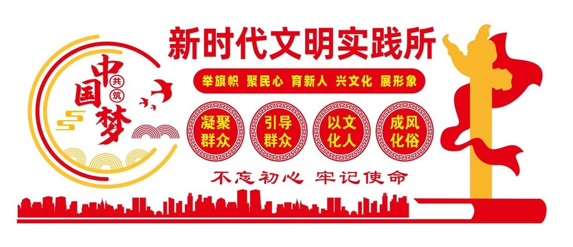 新時代文明實踐文化墻