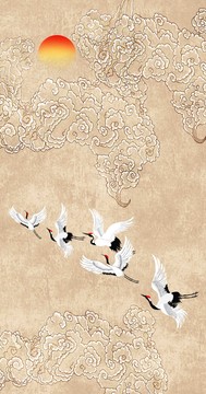 軟膜祥云壁畫