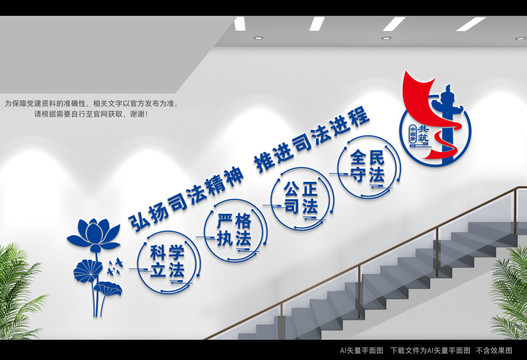 檢察樓梯文化墻