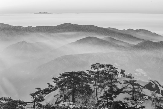 黄山光明顶云海