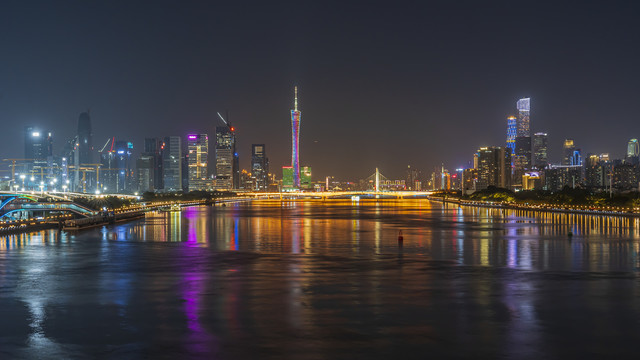 广州珠江新城夜景