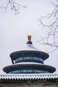 天坛祈年殿雪景