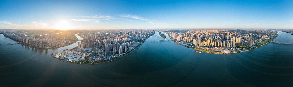 中国湖南省长沙市城市风光大景