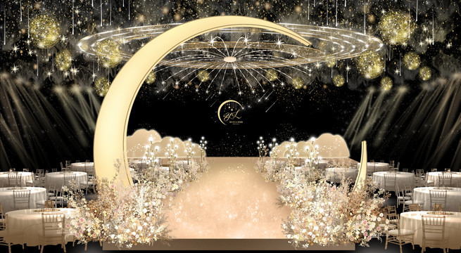 香檳星空婚禮效果圖