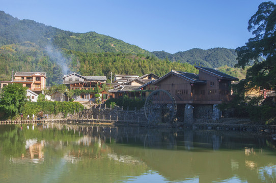 漳州云水谣大水车风景