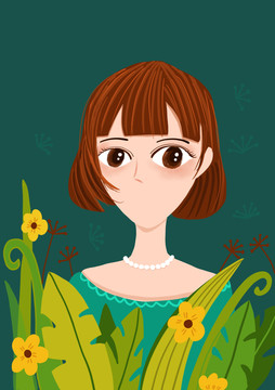 短發(fā)女孩