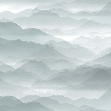 分層山水畫