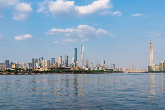 广州城市中心地标建筑风景