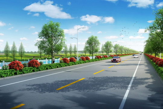 道路效果圖