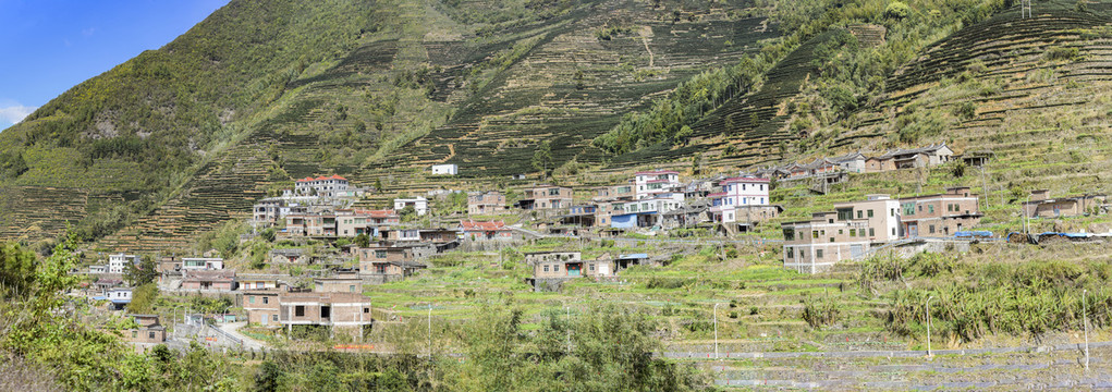 高清厦门山村全景图