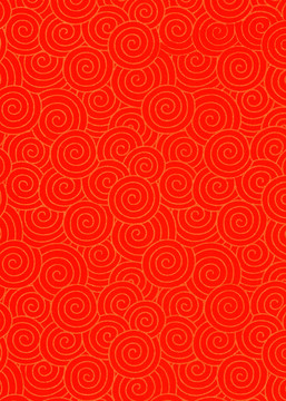 紅色燙金紙圓圈