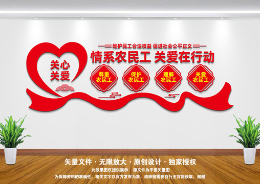情系農(nóng)民工文化墻