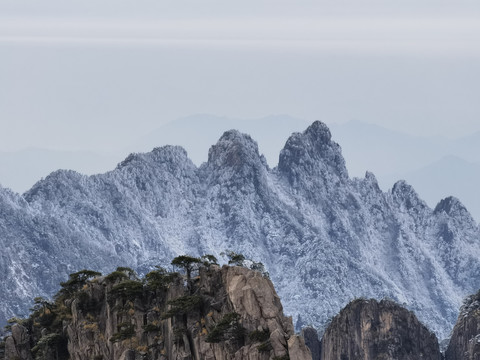 黄山晚霞