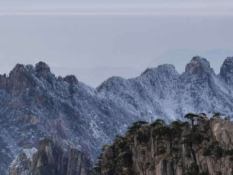 黄山晚霞