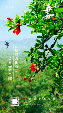 二十四節(jié)氣春分宣傳海報(bào)