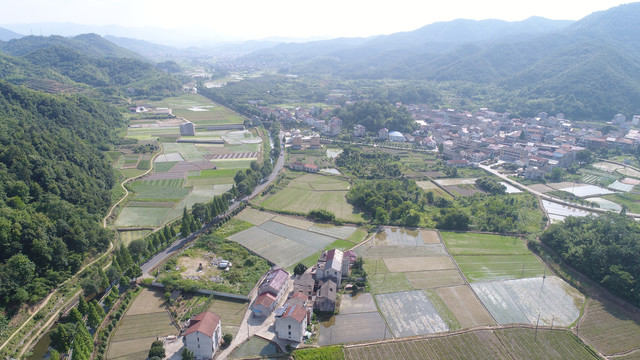 航拍村庄村落