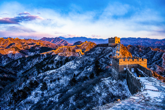 长城雪景