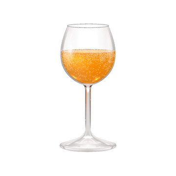 高腳玻璃杯啤酒花氣泡泡沫矢量