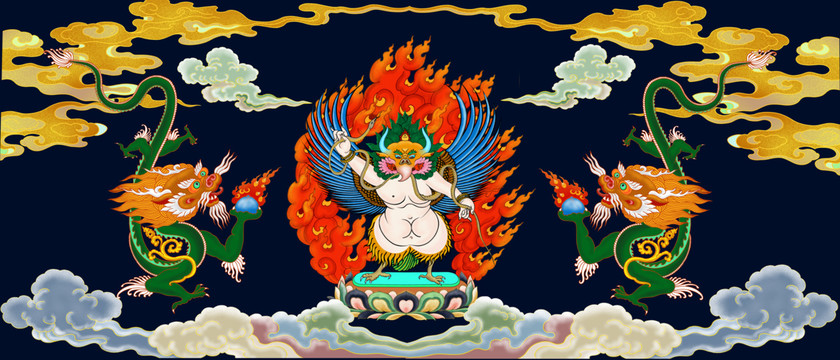 藏式大廳裝飾畫