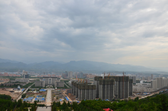 宝鸡市全景