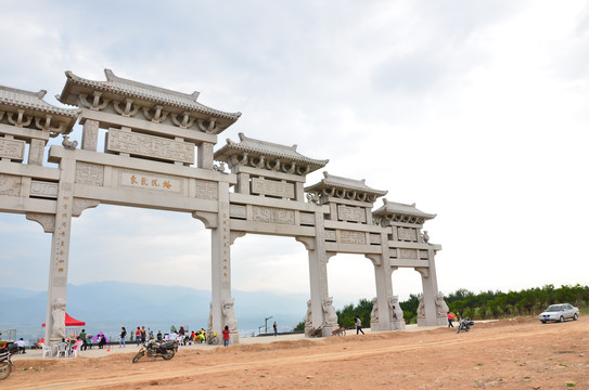 陕西宝鸡代家湾公园风光