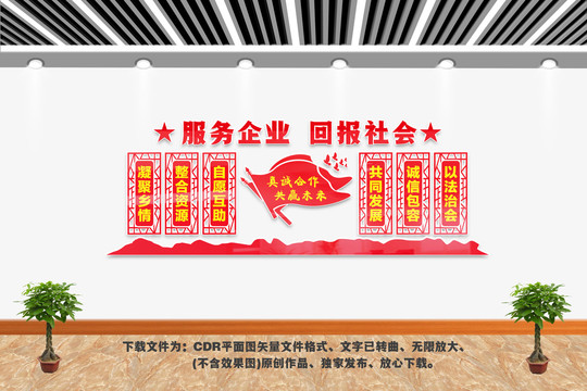 商會(huì)宗旨文化墻