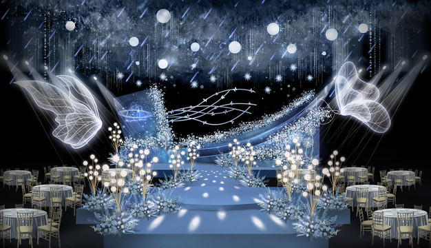 藍(lán)色星空婚禮