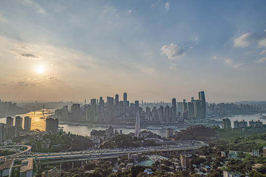 重庆城市风光渝中半岛