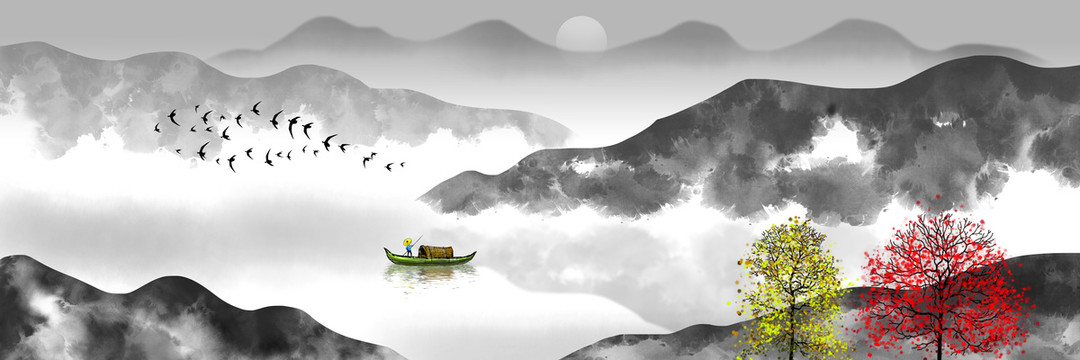 中國風(fēng)山水畫