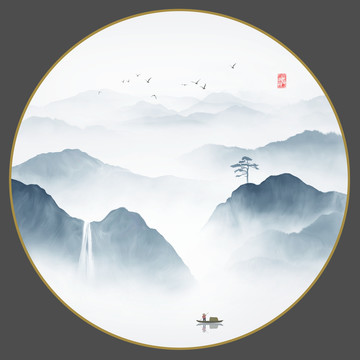 書(shū)房山水畫(huà)