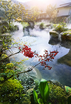 竖幅山水