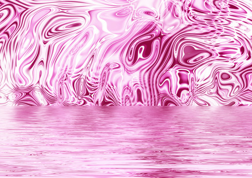 粉色水纹水波纹