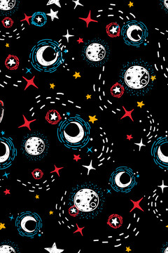 卡通星空圖案