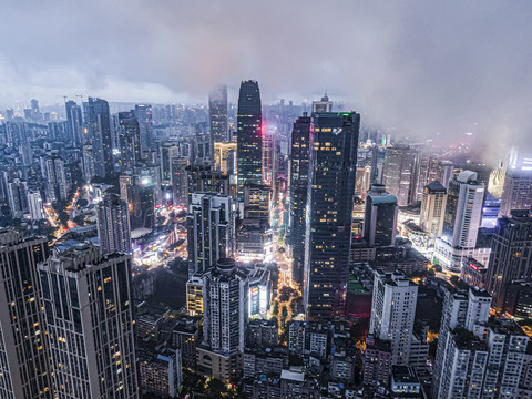 雾都重庆夜景