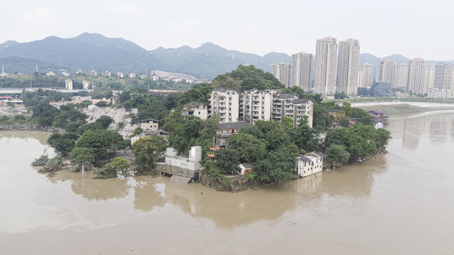 磁器口洪水灾