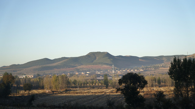 山村乡村的早晨