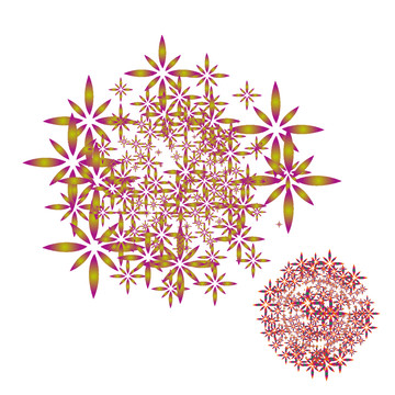 矢量圖案花圖案