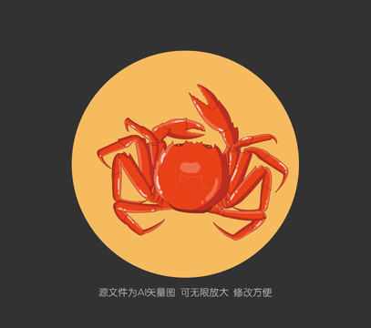 手繪螃蟹