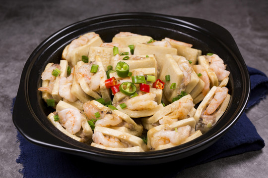 鮮蝦豆腐合