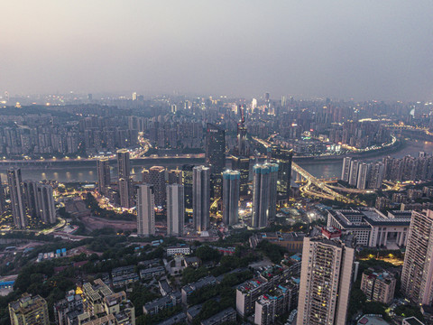 重庆大坪夜景