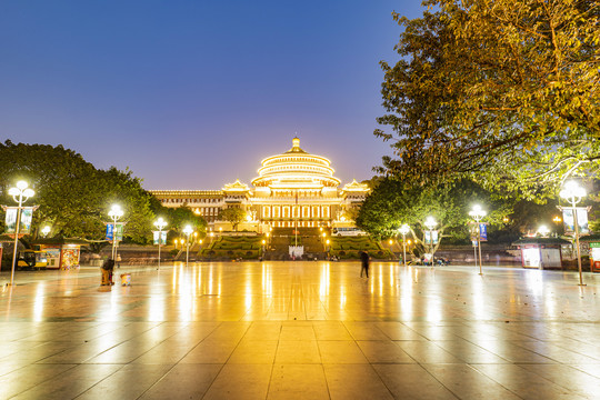 重庆人民大礼堂夜景