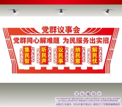 黨群議事會文化墻