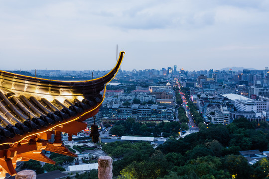 杭州城隍阁夜色