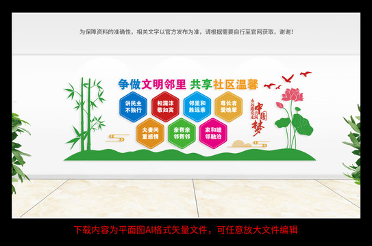 社區(qū)鄰里文化墻