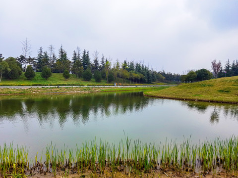 西安鹤鸣湖公园旅游点