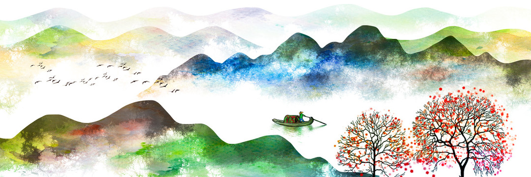 水墨山水畫