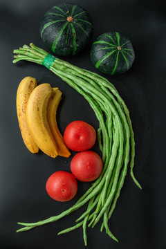 蔬菜水果堆美食摄影