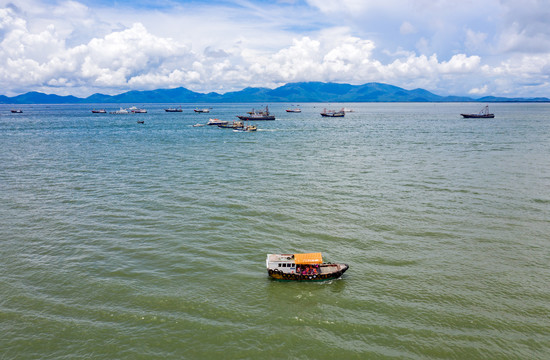 海陵岛开鱼节渔船