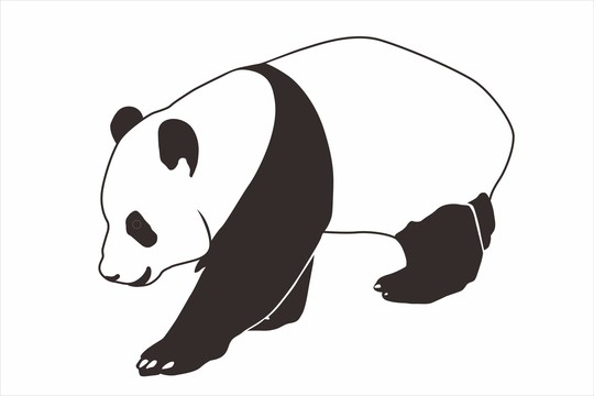 大熊猫爬行