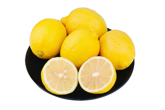 黄柠檬白底图